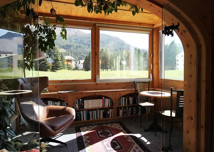 Appartement Residenza Lagrev - 2 Zimmerwohnung Nr 022 - Typ 21a - Hochparterre - Sued West Sils-Maria